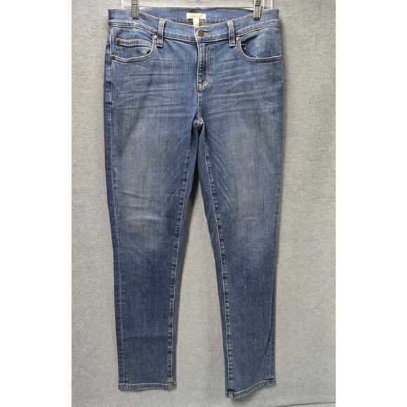 Eileen Fisher Medium Wash Organic Cotton Straight Leg Jeans Size 4 - Picture 1 of 4